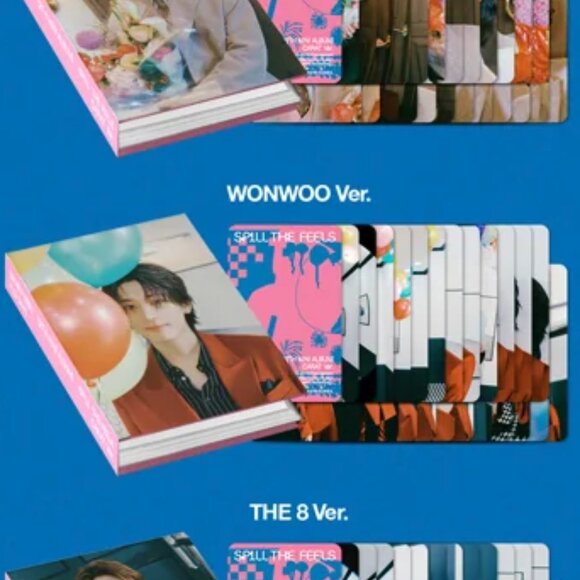 SEVENTEEN 12th Mini Album Spill the Feels – CARAT Ver. (Wonwoo Set)  K-Pop Album - Picture 3 of 3